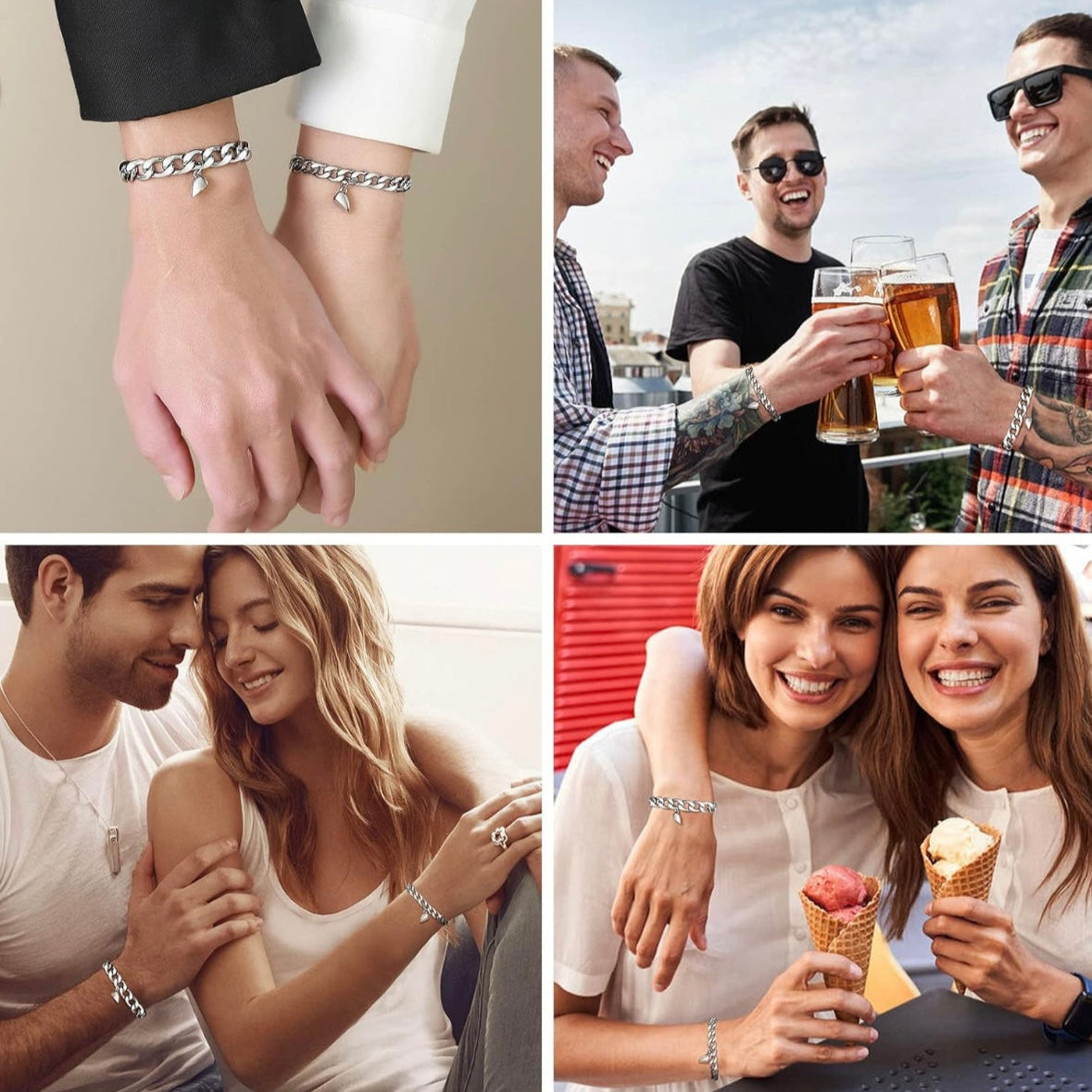 Bracelets de l’Amour – Deux cœurs, un lien éternel (2 pcs)